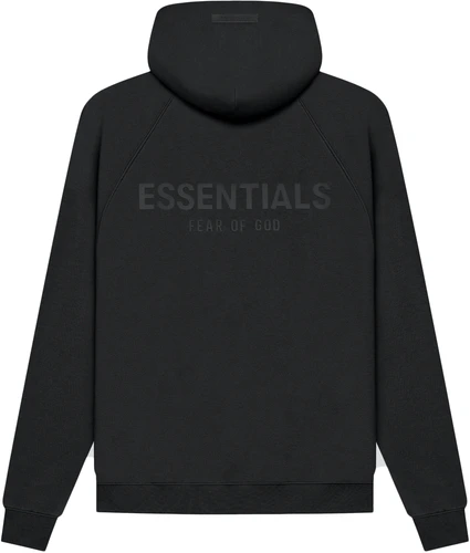 FEAR OF GOD ESSENTIALS PULLOVER HOODIE - BLACK (S/S21) - Cultive