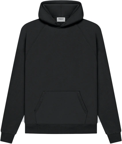 FEAR OF GOD ESSENTIALS PULLOVER HOODIE - BLACK (S/S21) - Cultive